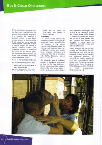 Bus NSW Bulletin March 2009 featuring Safety Strategies OH&S Survey Page 3